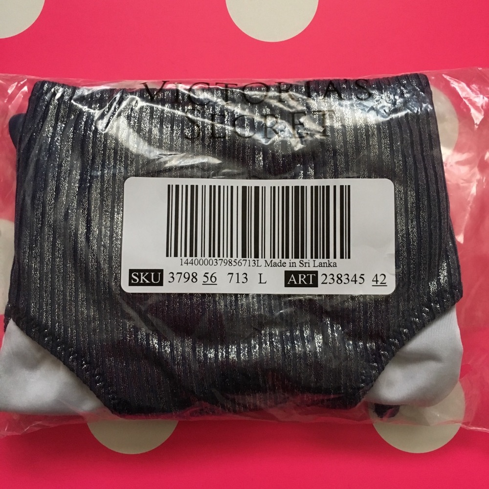 NWT PINK VS Lace-Up Cheekster Swim Bikini Bottom - Picture 5 of 6